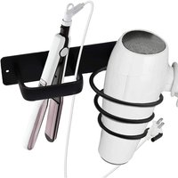 Haartrocknerhalter, Haartrocknerhalter und Haarglätterhalter, Haartrocknerhalter aus Aluminium – für Badezimmer, Toilette, Haartrockner, Haarglätter Haartrocknerhalter, Haartrocknerhalter und Haarglätterhalter, Haartrocknerhalter aus Aluminium – für Badezimmer, Toilette, Haartrockner, Haarglätter von AIPERQ