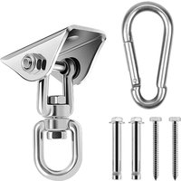 Hochleistungs-Deckenhaken aus Edelstahl, 360° drehbarer Hängeschaukelhaken, Deckenhalterungshaken für Hängesessel, Boxsack, Boxen, Hängematte, Yoga Hochleistungs-Deckenhaken aus Edelstahl, 360° drehbarer Hängeschaukelhaken, Deckenhalterungshaken für Hängesessel, Boxsack, Boxen, Hängematte, Yoga von AIPERQ