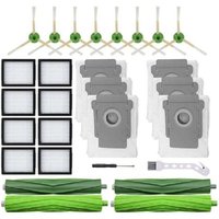 Kit de accesorios para iRobot Roomba i7 i7+ i3 i3+ i4 i4+ i6 i6+ i8 i8+ e5 e6 e7 - Repuestos: 2 cepillos principales, 8 filtros Hepa, 8 cepillos von AIPERQ