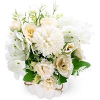 Künstliche Blumen mit Vase, künstliche Hortensien-Rosen-Blumenarrangements, künstliche Blumen, künstliche Pflanzen für Heimdekoration, Künstliche Blumen mit Vase, künstliche Hortensien-Rosen-Blumenarrangements, künstliche Blumen, künstliche Pflanzen für Heimdekoration, von AIPERQ