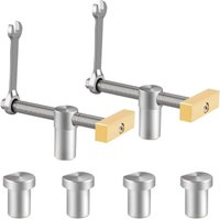 Lot de 2 pinces d'établi de table - Avec 4 chiens de banc - Clip de bureau réglable - Pince rapide - Banc de positionnement DIY - Pour menuiserie à Lot de 2 pinces d'établi de table - Avec 4 chiens de banc - Clip de bureau réglable - Pince rapide - Banc de positionnement DIY - Pour menuiserie à von AIPERQ