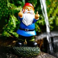 Lustiger betrunkener Gartenzwerg, kreative Zwergenstatuen-Dekoration, Gartenskulptur, Kunstharzhandwerk, Miniatur-Zwerg-Neuheitsgeschenk für draußen, von AIPERQ