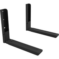 Mikrowellen-Wandhalterung, ausziehbare Arme (298–465 mm), maximales Gewicht 45 kg, schwarz von AIPERQ