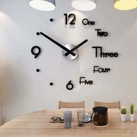 Moderne Wanduhr Mode Pendel Wanduhr Rahmenlose 3D Spiegel Aufkleber Büro Hotel Dekoration DIY Wanduhr Moderne Wanduhr Mode Pendel Wanduhr Rahmenlose 3D Spiegel Aufkleber Büro Hotel Dekoration DIY Wanduhr von AIPERQ