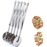 Pizzaschneider mit 5 Rädern, Teigteiler aus Edelstahl, Pizzaschneider, Keksteigschneider, Gebäckmesser, Pizzaschneider zum Backen von Kuchen Pizzaschneider mit 5 Rädern, Teigteiler aus Edelstahl, Pizzaschneider, Keksteigschneider, Gebäckmesser, Pizzaschneider zum Backen von Kuchen von AIPERQ