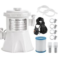 Aiperq - Pool-Filterpumpe – 300 gph Durchflussrate Schnellzyklus und Mikro-Schmutzfiltration, Kartuschen-Pool-Filterpumpensystem – Hält das Wasser von AIPERQ