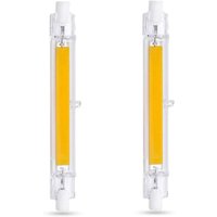 R7S 118 mm LED-Glühbirne, 20 W, Kaltweiß 6000 K, 2000 lm, nicht dimmbar, schlanke R7S 118 mm COB-LED-Glühbirne für Wand-/Stehlampe, 2er-Pack von AIPERQ
