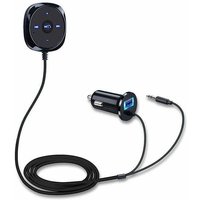 Récepteur Bluetooth Voiture Adaptateur Audio Mains Libres Microphone Intégré Clip Aération Chargeur USB 2.1A Noir Récepteur Bluetooth Voiture Adaptateur Audio Mains Libres Microphone Intégré Clip Aération Chargeur USB 2.1A Noir von AIPERQ