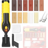 Reparaturwachs-Set Parkett, Laminat Reparatur Holzboden Holzmöbel Reparaturset Schmelzwachs Hartwachs Kratzerreparatur von AIPERQ