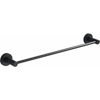 Schwarzer Handtuchhalter aus Edelstahl, Badezimmer-Aufbewahrungshalter, geeignet für Badezimmertoiletten (runder Sitz mit einer Stange) von AIPERQ