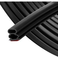 Schwarzer selbstklebender Dichtungsstreifen, 10 mm x 10 mm, für Türen, Fenster, Gummidichtung/Kollisionsschutz/Lärmschutz/Wasserdicht/Staubdicht, 6 m Schwarzer selbstklebender Dichtungsstreifen, 10 mm x 10 mm, für Türen, Fenster, Gummidichtung/Kollisionsschutz/Lärmschutz/Wasserdicht/Staubdicht, 6 m von AIPERQ