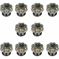 Sofakissenbezug, Cyan und Marineblau, geometrisches Blumenmuster, Kissenbezug, 45 x 45, Kissenbezug, 2 Stück, doppelseitig bedruckt, Kissenbezüge, von AIPERQ