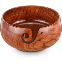 Strickschale, Häkelgarnschale aus Holz, 15 x 8 cm, Garnschale verhindert Verwicklungen, Garnschale für selbstgemachtes Häkel- und Strickzubehör, Strickschale, Häkelgarnschale aus Holz, 15 x 8 cm, Garnschale verhindert Verwicklungen, Garnschale für selbstgemachtes Häkel- und Strickzubehör, von AIPERQ