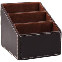 Stück Fernbedienungshalter aus PU-Leder, Aufbewahrungsbox für Fernbedienungen aus Leder, Schreibtisch-Organizer für TV-Programm, Post, Elektronik, Stück Fernbedienungshalter aus PU-Leder, Aufbewahrungsbox für Fernbedienungen aus Leder, Schreibtisch-Organizer für TV-Programm, Post, Elektronik, von AIPERQ