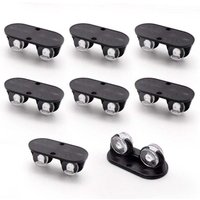 Stück kleine Möbelrollen, schwarze Aufbewahrungsbox-Rolle, mit doppelseitigem Klebeband, Mini-Kleberolle, verwendet für Mülleimer, Lagerbehälter, von AIPERQ