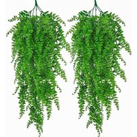 Stück künstliche Hängepflanze, künstliche Efeublätter, Wandbehang für drinnen und draußen, grüne Dekoration, Heimdekoration, künstliche Ranke für Stück künstliche Hängepflanze, künstliche Efeublätter, Wandbehang für drinnen und draußen, grüne Dekoration, Heimdekoration, künstliche Ranke für von AIPERQ