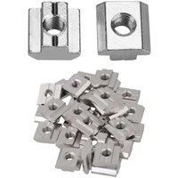 T-Muttern, 50 Stück T-Gleitmuttern, Hammerköpfe für Möbel mit Gewinde, T-Nut-Hammermutter, M8-T-Nut-Mutter, M8-Vierkant-T-Muttern für Aluminiumprofile T-Muttern, 50 Stück T-Gleitmuttern, Hammerköpfe für Möbel mit Gewinde, T-Nut-Hammermutter, M8-T-Nut-Mutter, M8-Vierkant-T-Muttern für Aluminiumprofile von AIPERQ