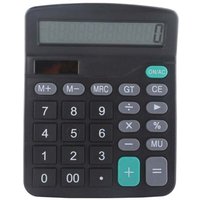 Taschenrechner, Tischrechner mit Standardfunktion, 14 x 12 cm (schwarz) von AIPERQ