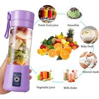 Tragbarer Entsafter-Mixer, elektrischer USB-Mini-Tragmixer für Shakes und Smoothies, 380 ml Saftmixer mit sechs Klingen, ideal zum Mixen von AIPERQ