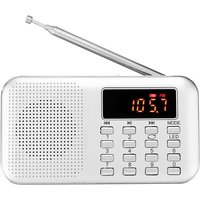 Tragbares AM/FM-Radio-Upgrade, Radio mit Notlicht, Micro-SD/AUX/USB-Unterstützung, wiederaufladbarer 1200-mAh-Akku Tragbares AM/FM-Radio-Upgrade, Radio mit Notlicht, Micro-SD/AUX/USB-Unterstützung, wiederaufladbarer 1200-mAh-Akku von AIPERQ