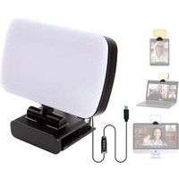 USB-LED-Streaming-Lampe – verstellbares 3-farbiges Schreibtischlicht – 120 LEDs mit Clip für PC, Videokonferenzen, Gaming – professionelle von AIPERQ
