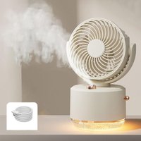 Aiperq - Vernebelungsventilator, kleiner leistungsstarker USB-Tischventilator mit buntem LED-Licht, wiederaufladbarer tragbarer Ventilator – ideal Aiperq - Vernebelungsventilator, kleiner leistungsstarker USB-Tischventilator mit buntem LED-Licht, wiederaufladbarer tragbarer Ventilator – ideal von AIPERQ