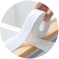 Weißes Silikon-Badezimmer-Dichtungsband, Dichtungsband für Küche oder Bad, schimmel- und auslaufsicheres selbstklebendes Band, geeignet für viele von AIPERQ