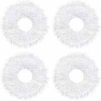 Wischmopp Zubehör für 2-in-1 Wischstation Wischroboter Wischmopps Tücher X4 (Weiß) von AIPERQ
