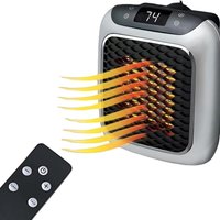 YMYNY Steckerheizlüfter mit Fernbedienung, Mini-Elektro-Lufterhitzer-Steckdose, 800 W, mit Fernbedienung, LCD-Digitalanzeige, Überhitzungsschutz YMYNY Steckerheizlüfter mit Fernbedienung, Mini-Elektro-Lufterhitzer-Steckdose, 800 W, mit Fernbedienung, LCD-Digitalanzeige, Überhitzungsschutz von AIPERQ