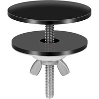 Ymyny Schwarze Wasserhahn-Lochabdeckung, 5,08 cm Edelstahl-Wasserhahn-Lochabdeckung, wasserdichte Spülbecken-Lochabdeckung, schwarze Ymyny Schwarze Wasserhahn-Lochabdeckung, 5,08 cm Edelstahl-Wasserhahn-Lochabdeckung, wasserdichte Spülbecken-Lochabdeckung, schwarze von AIPERQ