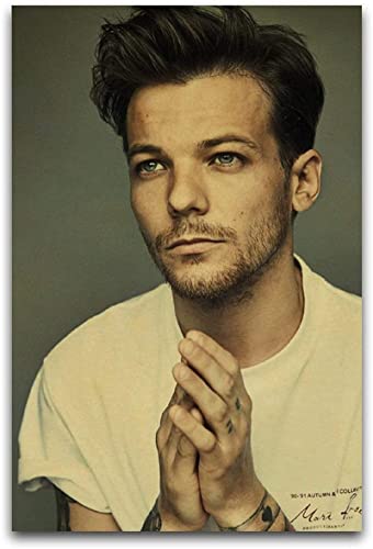 AIPHE Foto Auf Leinwand Sänger Louis Tomlinson Portrait Retros2 Art Poster und Wall Art Picture Print Modernes Familienzimmer Dekor 30x50cm Kein Rahmen von AIPHE