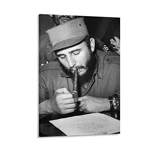 Foto Auf Leinwand Der Anwalt Fidel Castro Arbeit hängendes Bild Familie Schlafzimmer Dekor Geschenk 30x50cm Kein Rahmen von AIPHE