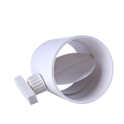 Rückzugsdämpfer – Kanal-Rückschlagventilkanal-Rohrverbinder mit Klappe Rückstauklappe – ABS-Kunststoff – Einweg-Luftstromkanaleinsatz – Inline-Ventilator-Entlüftungsabweiser (75 mm) von AIPILEI