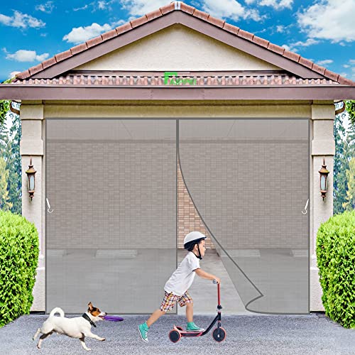 Fliegengitter Magnet Tür, 100x190 cm Insektenschutz, Magnetvorhang Klettband Selbstklebend, Moskitonetz Magnetverschluss, Full Frame, Geschenke Balkontür, Grau P von AIPPEI