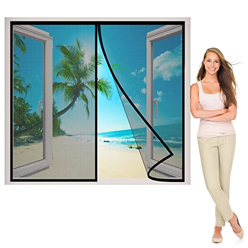 Magnet Fliegengitter Fenster, 120x145 cm BalkonFenster Insektenschutz Magnet Fliegenvorhang, Magnetische Adsorption, Faltbar, Auto Schließen Luft kann frei strömen, für Fenster Patio, Schwarz P Magnet Fliegengitter Fenster, 120x145 cm BalkonFenster Insektenschutz Magnet Fliegenvorhang, Magnetische Adsorption, Faltbar, Auto Schließen Luft kann frei strömen, für Fenster Patio, Schwarz P von AIPPEI