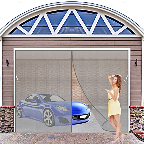 Sommer Insektenschutz Türvorhang Fliegennetz Türen Fliegengitter, 150x245 cm mit Magnetvorhang mit starken Magneten Mückennetz Moskitonetz Insektennetz, Grau P von AIPPEI