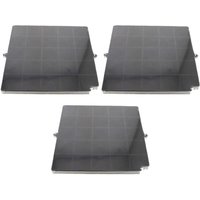 Ersatzteil - Set von drei Kohlefiltern AIRFORCE FC120 AFFCAF16CS 260X256X17 mm - - AIRFORCE, ARTHUR MARTIN ELECTROLUX, WHIRLPOOL, AIRLUX, ELECTROLUX, von AIR FORCE