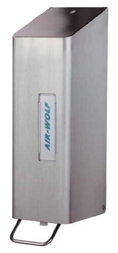 AIR-WOLF Seifen- und Desinfektionsmittelspender 1,2 Liter, Edelstahl beschichtet, Serie Omega von AIR-WOLF