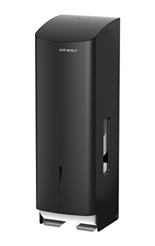 AIR-WOLF WC-Papierspender, 3 Rollen, Edelstahl mattschwarz beschichtet, Serie Alpha AIR-WOLF WC-Papierspender, 3 Rollen, Edelstahl mattschwarz beschichtet, Serie Alpha von AIR-WOLF