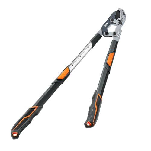 AIRAJ Teleskop Astschere 68-88cm, Baumschere Teleskop mit Rostfreien, Beschichteten 55C-Klingen und Rutschfesten Griffen. Zum Schneiden Von Dicken Ästen Bis zu 5.5cm, Ideale Gartenschere. von AIRAJ
