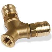 AirKraft 2200085 Doppelverteiler 3/8 mit Kopplung von AIRCRAFT