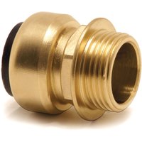 Aircraft - 2150010 Gerade Einschraubsteckverbinder (Messing) 15 mm ad / r½'' ag von AIRCRAFT