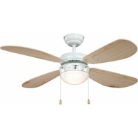 Deckenventilator Classic 105 cm Weiß / Kiefer von AIRERYDER