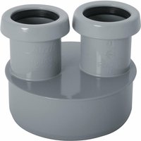 Abwasser Doppel-Reduzierstück dn 110 x 40/40, HT-Rohr, 11044KR von AIRFIT