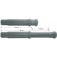 Teleskoprohr dn 50 variabel 250 - 400 mm ht Rohr DN50 ausziehbar - Airfit von AIRFIT