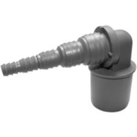 Schlauchwinkel 90° aus pp, ø 8 - 25 mm (einfach passend abschneiden), für Abflussrohr DN40, 50016SW - Airfit von AIRFIT