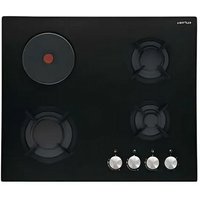 Airlux - Gemischtes kochfeld 60 cm 4 brenner schwarz AV647HBK von AIRLUX