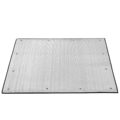 7 mm Aluminiumfolien-Fensterfolie,Anti-UV-Sonnenschutz-Sichtschutzfolie,Sichtschutzfolie für Fenster,Wärmeregulierende Glasfolie,für Zuhause,Büro,Badezimmer (50x180cm/20″x71″) von AIROTRON