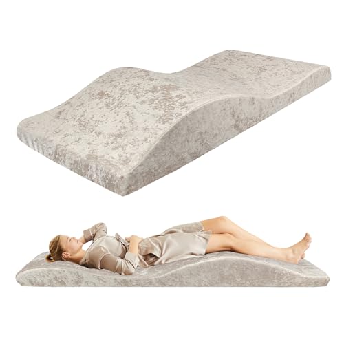 AIROW Wimpern Bettmatratze aus Memory-Schaum, Schaum Wimpern Bett Topper, Ergonomische Gebogene Wimpern Liege Matratze für Spa-Massage und Schönheitssalon von AIROW