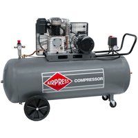 Lgeschmierter Druckluft-Kompressor 4,0 ps / 3 kW 10 bar 200 Liter Kessel 400 Volt großer Kolben-Kompressor hk 600-200 - Airpress von AIRPRESS